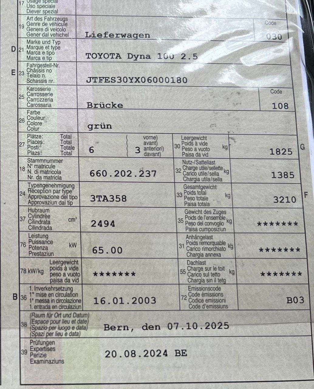 Toyota Veicoli commerciali: Toyota Dyna 100 2.5 D-4D – Usato da Erlenbach Im Simmental venduto da F.F.L 5