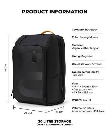 Em Telescope Rucksack 38L erweiterbar