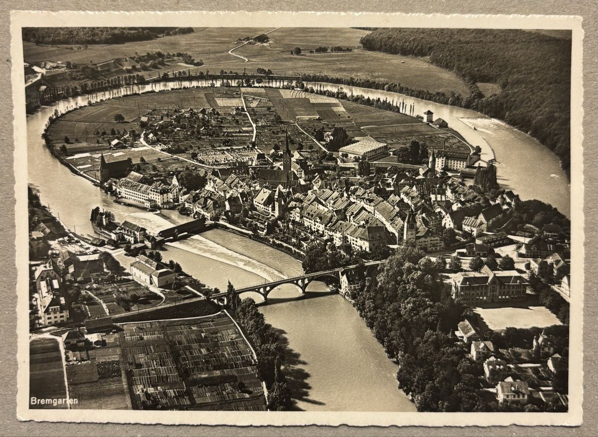 Cartoline postali: Flugaufnahme Bremgarten  – Usato da Luzern venduto da Balbel