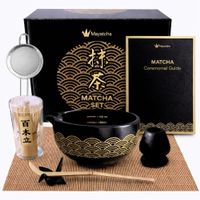 Matcha Set 8-teilig Schale Bambusbesen Sieb Geschenkset