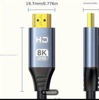 Neues 8K HDMI 2.1 2m Kabel - Geniessen Sie beste Qualität!