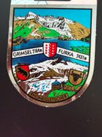 Furka Grimsel Rhonegletscher Alter Aufkleber