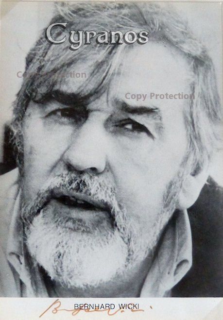 Autografi: Bernhard Wicki (1919-2000) Schauspieler - Autogramm – Usato da Dietikon venduto da immortal-stars