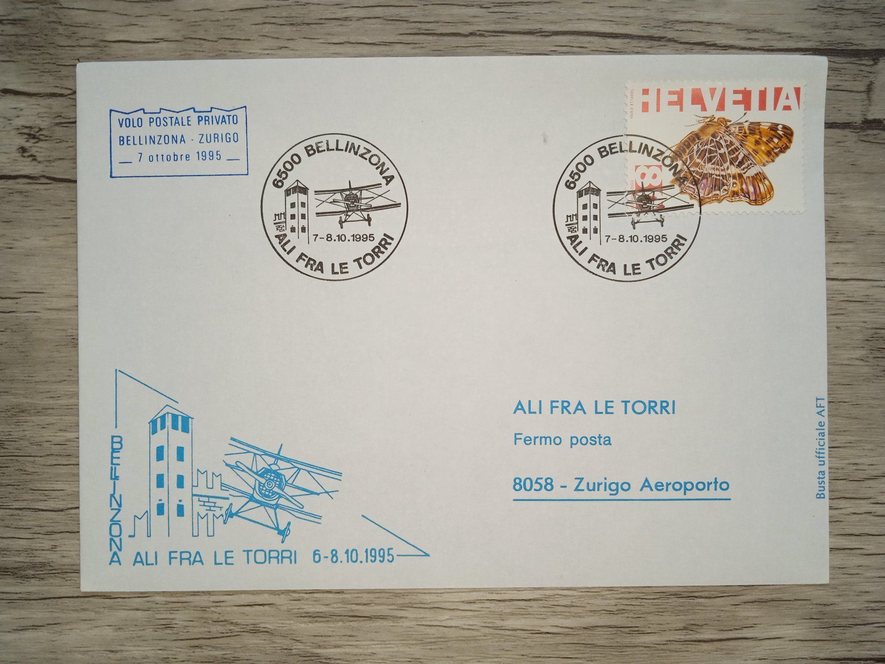 Tous les timbres: TR18 Enveloppe + Timbre Suisse 1995 – D'occasion à Cousset par Patrick_Collections