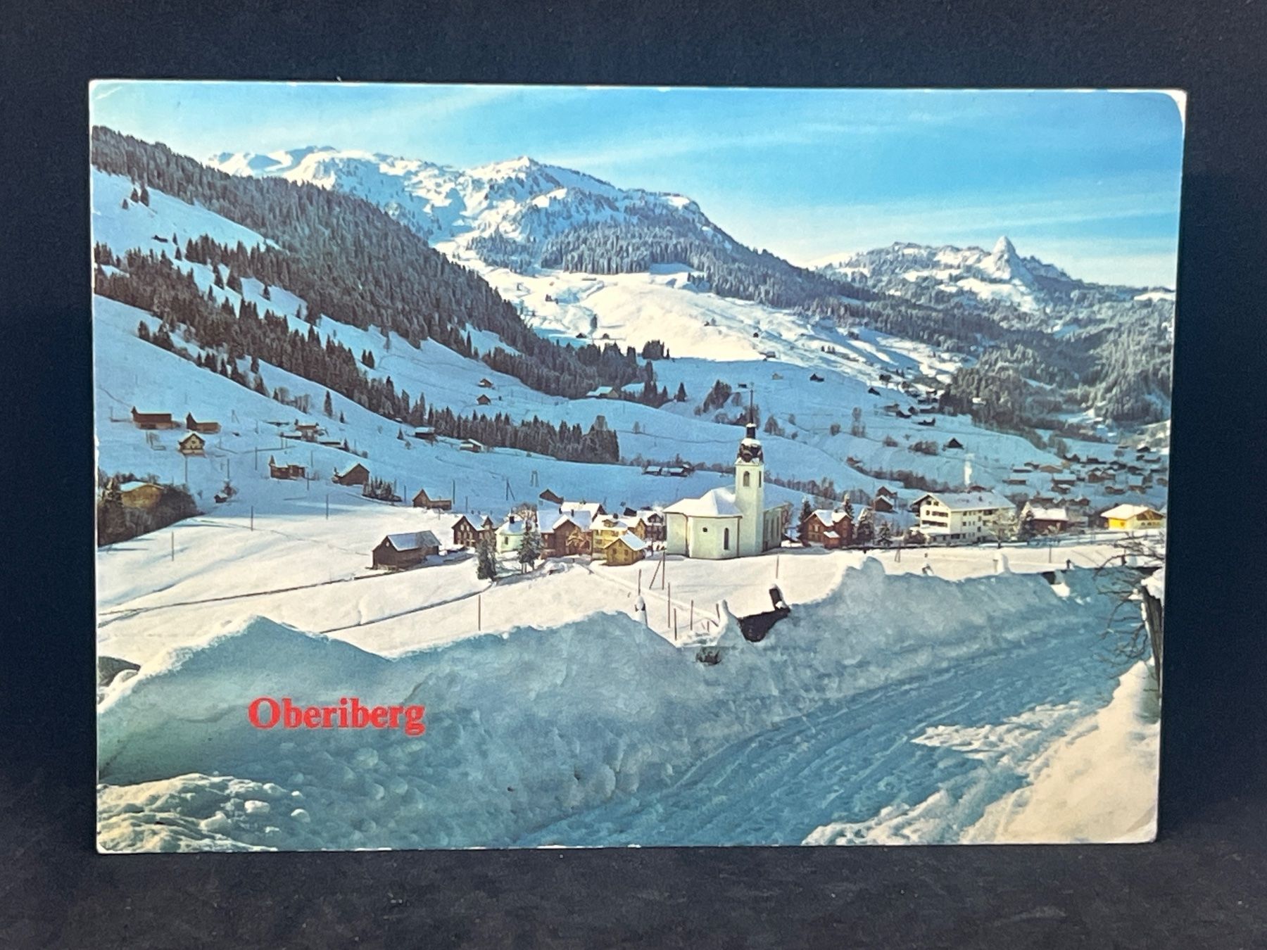 Cartoline postali: Oberiberg 1086m – Usato da Widnau venduto da Brusi9
