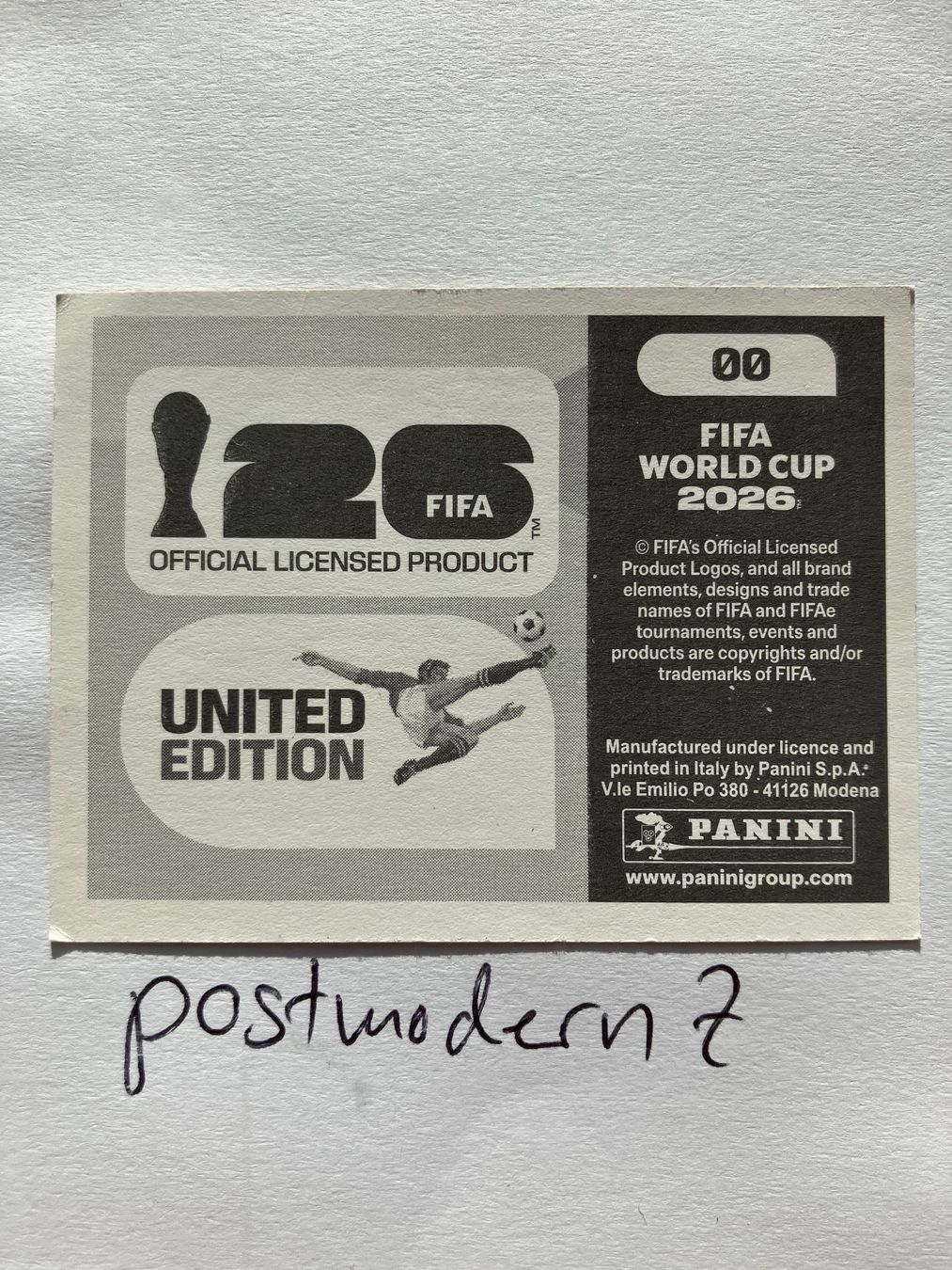 Panini Sammelbilder & Trading cards: Panini - 00 - WM 2026 Logo – Neu (gemäss Beschreibung) aus Altstätten SG von postmodern7 1