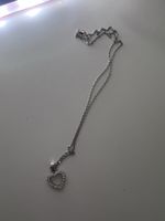 Kette mit Herzanhänger, 925 silber