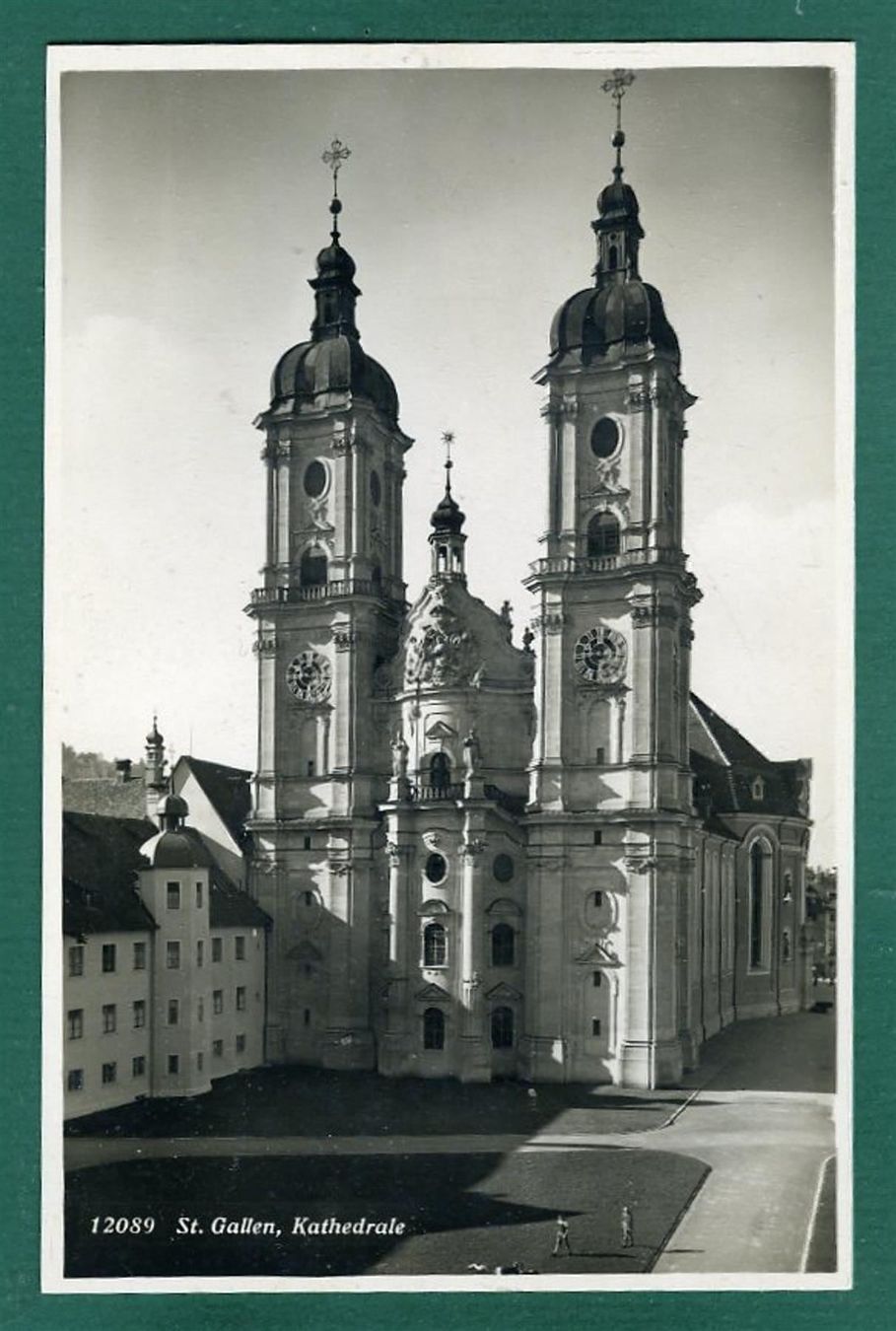 Cartoline postali: St. Gallen, Kathedrale, ungelaufen – Usato da Sargans venduto da Hausi1951