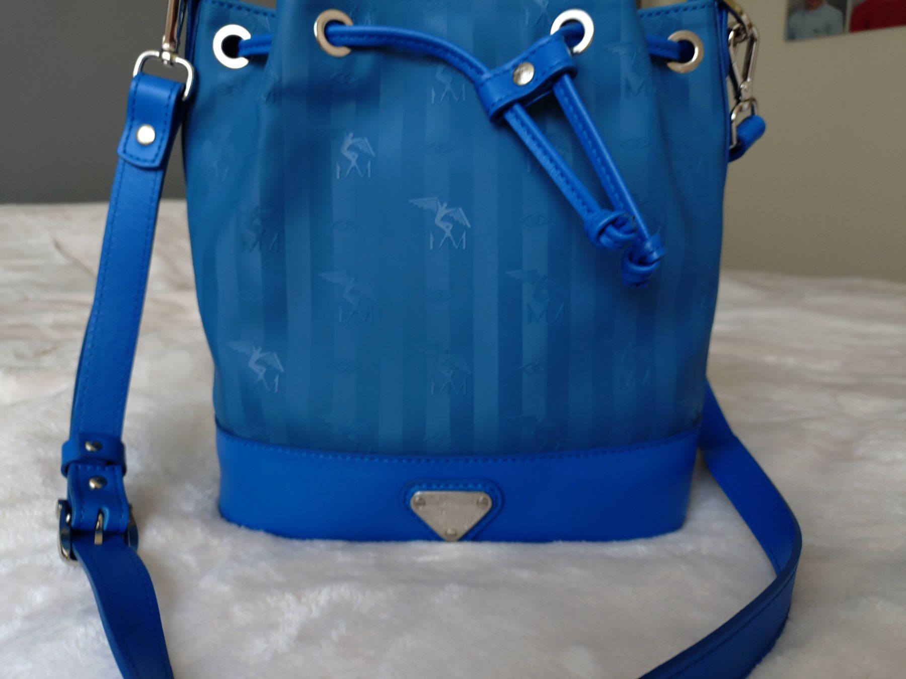 Maison Mollerus Borse da donna: Maison Mollerus SION Beuteltasche royal blau/silber – Usato da Bottmingen venduto da Malina_Outlet 6