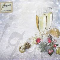 Serviette new year's eve 25x25 (d262) 2Stk.