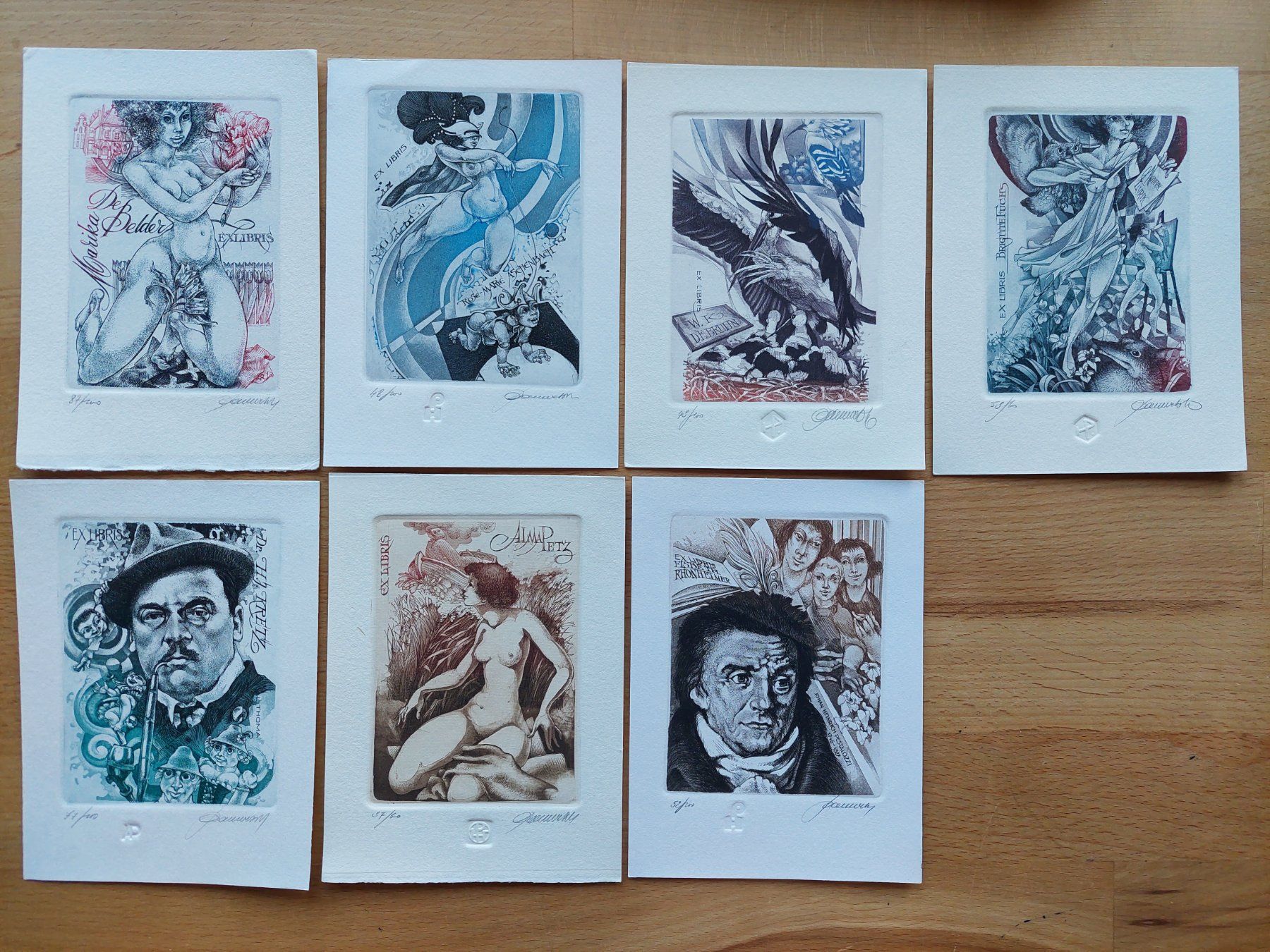 Dipinti: Sammlung Exlibris Hedwig Pauwels signiert – Usato da Obfelden venduto da Exlibris-Art 3