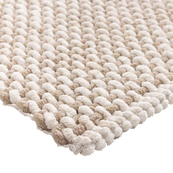 Teppiche: Badematte / Badezimmerteppich beige/weiss – Neu (gemäss Beschreibung) aus Hedingen von Papimo