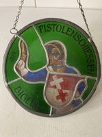 Wappenscheibe 1974 Pistolenschiessem Biglen