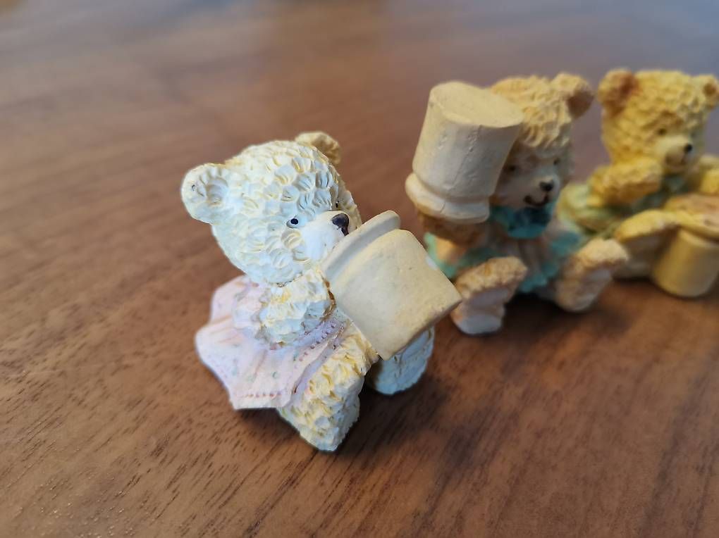 Statuette: 4er-Set Teddybären-Figuren – Usato da Fischbach LU venduto da goldfischli8