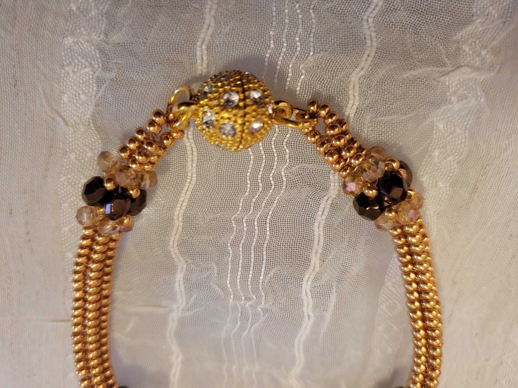 Bracciali & Braccialetti: Wunderschöne Armkette aus glasperlen – Nuovo e nell'imballaggio originale da Dietikon venduto da Eleda 4