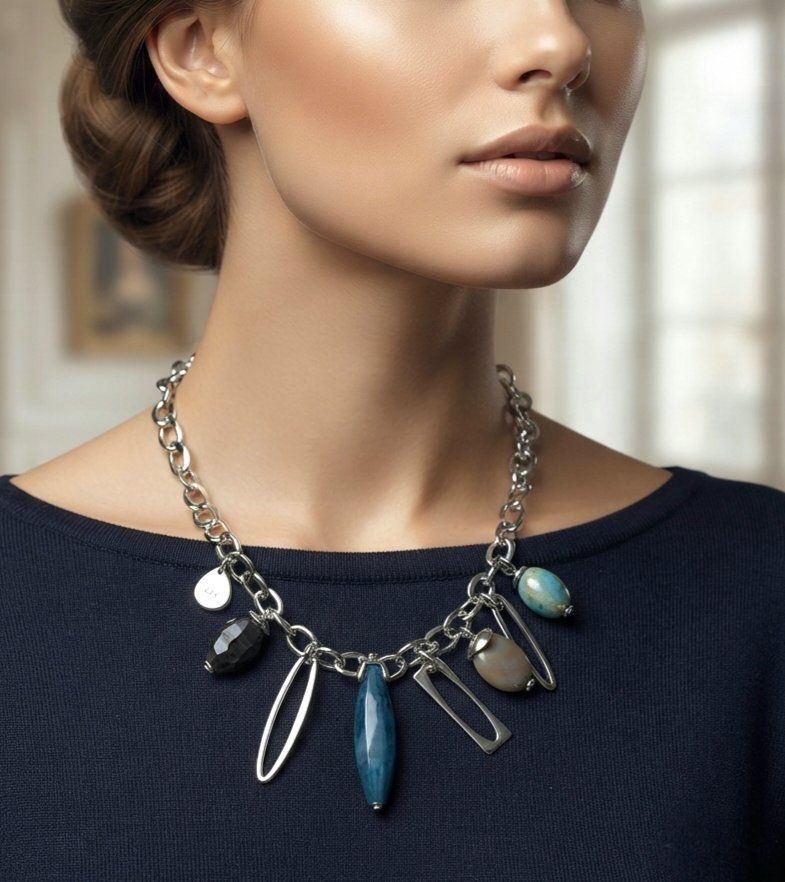 Catenine: Raffiniert  Designer Collier von A&C- Neu – Nuovo e nell'imballaggio originale da Uetikon am See venduto da Springdream 1