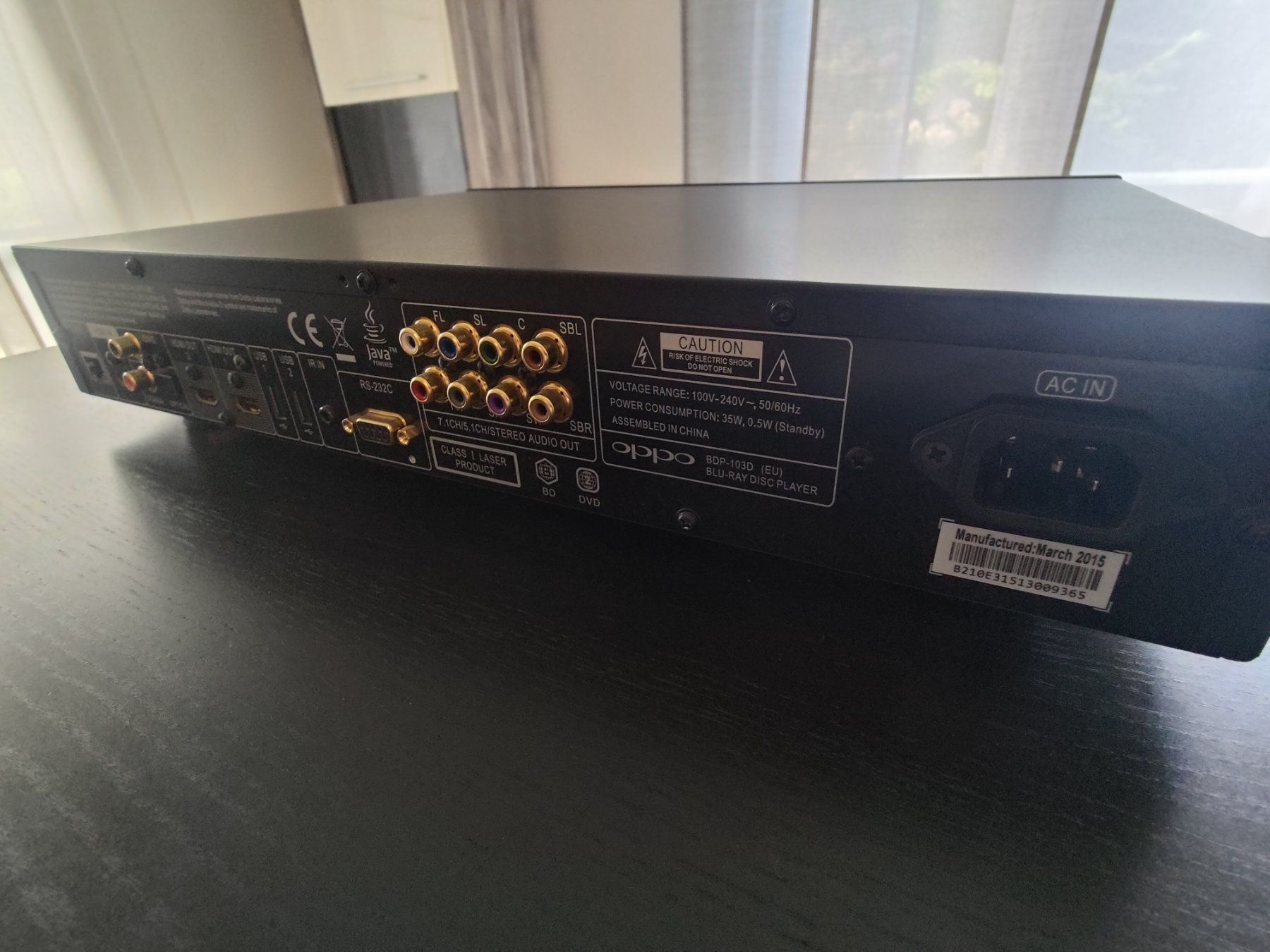 Oppo Audio- & Mediensysteme: Oppo BDP-103D Darbee Edition (Blu-ray-Player) – Gebraucht aus Uttwil von Reled 1