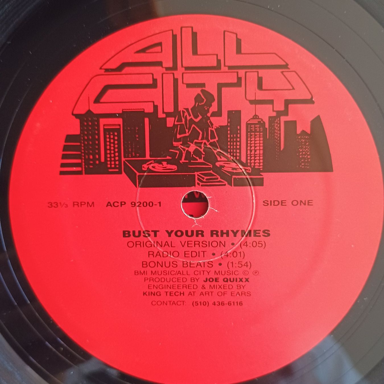 Vinyles: All City Productions–Bust Your Rhymes 12" US-1992 VG+/VG(+) – D'occasion à münchenstein par karl_heinz_krasser 2