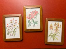 Bilder/ Fotorahmen Holz 3 Stk