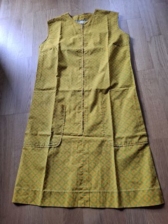 Retro Kleid im 70er-Stil, Grösse 38, senfgelb, vintage😎