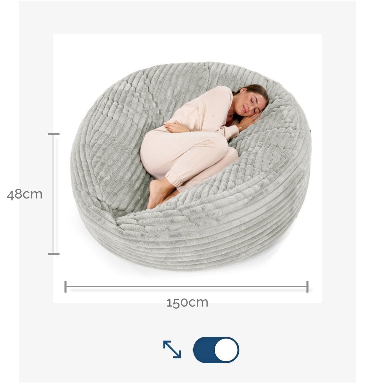 Poltrone: Neuwertiger XXL Sitzsack inkl. Sitzhocker – Nuovo (secondo la descrizione) da Sempach venduto da Hue_Zer 4