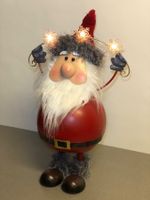 Weihnachtsmann / Wichtel mit LED Beleuchtung 62cm Wippfigur