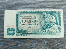 Tschechien 100 Kronen 1961, Serie D, RAR !!!!!!!