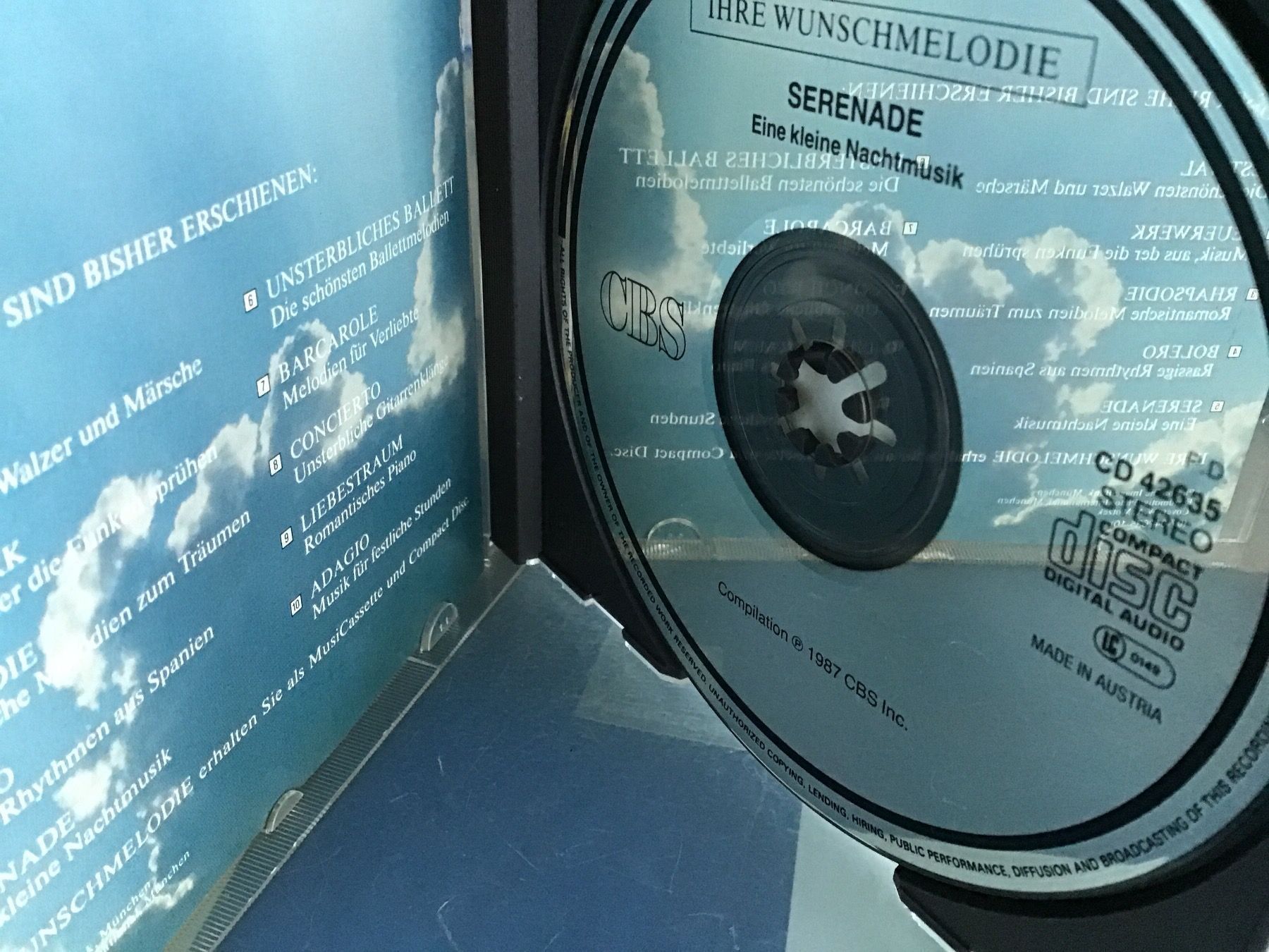 CD: Serenade     eine kleine Nachtmusik – Usato da Thierachern venduto da sweden08 2