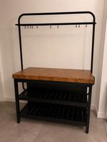 IKEA VADHOLMA Kitchen Island with Rack