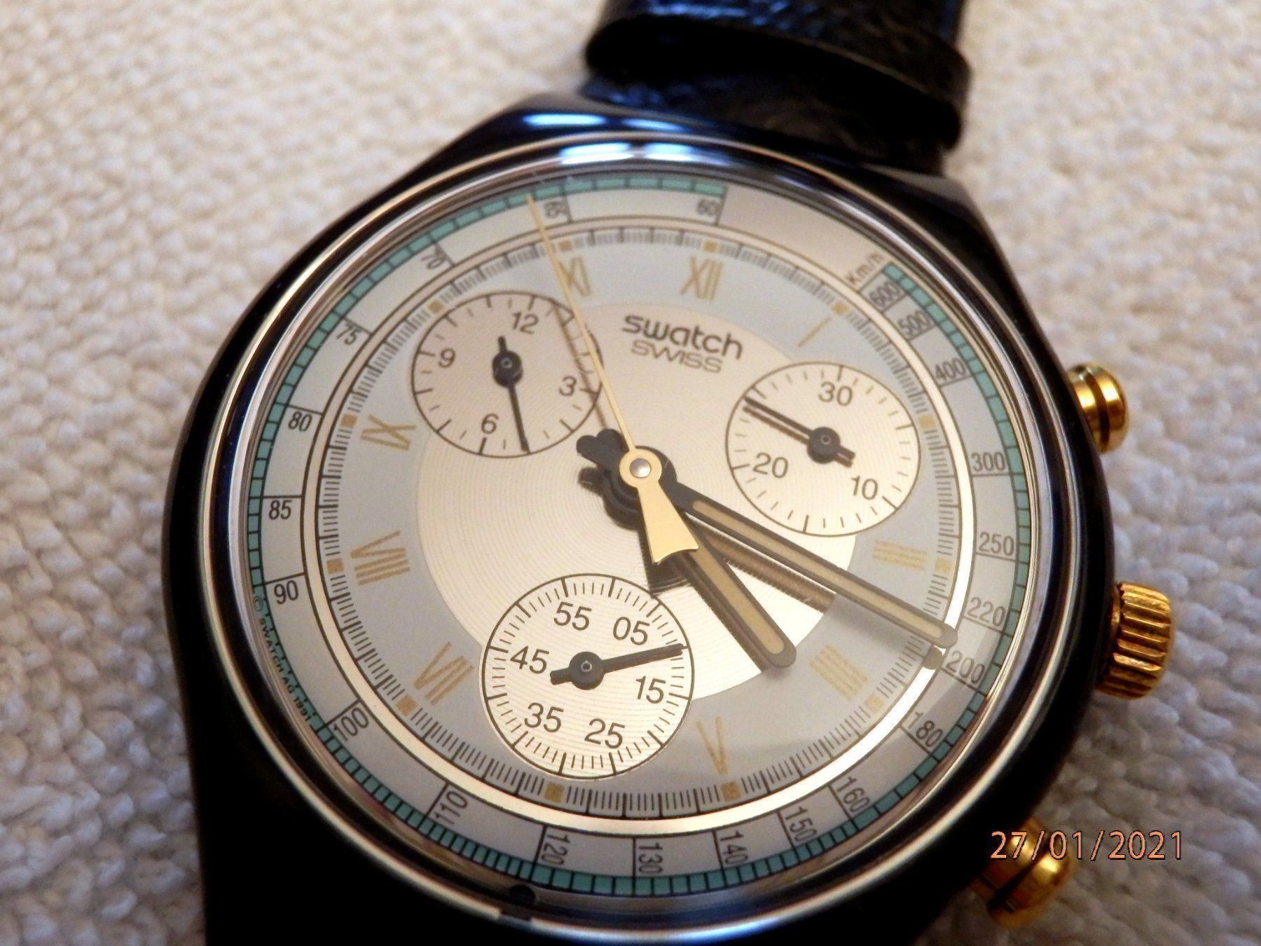 Orologi: Swatch, Chronograph, 37mm, 1991 neuw. – Usato da Ueberstorf venduto da dinbau 5
