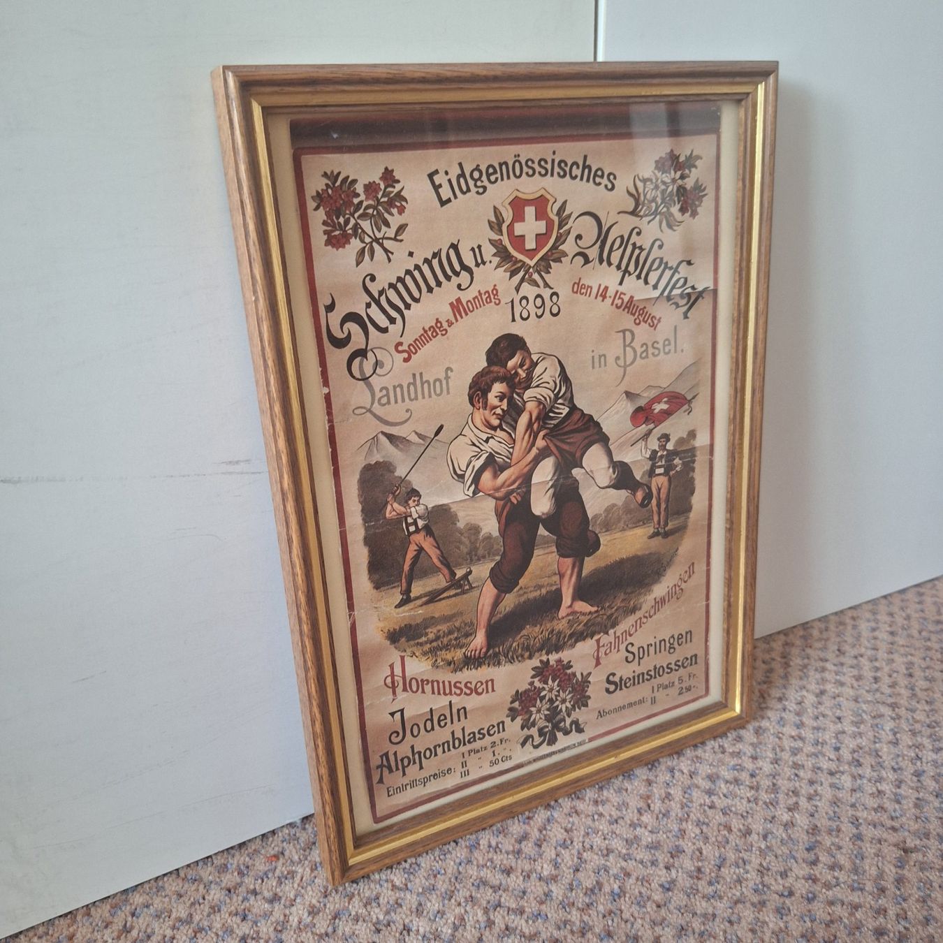 Poster & Bilder: Bild Eidgenössisches Schwing- und Älplerfest – Gebraucht aus Winterthur von Goldpipau 1