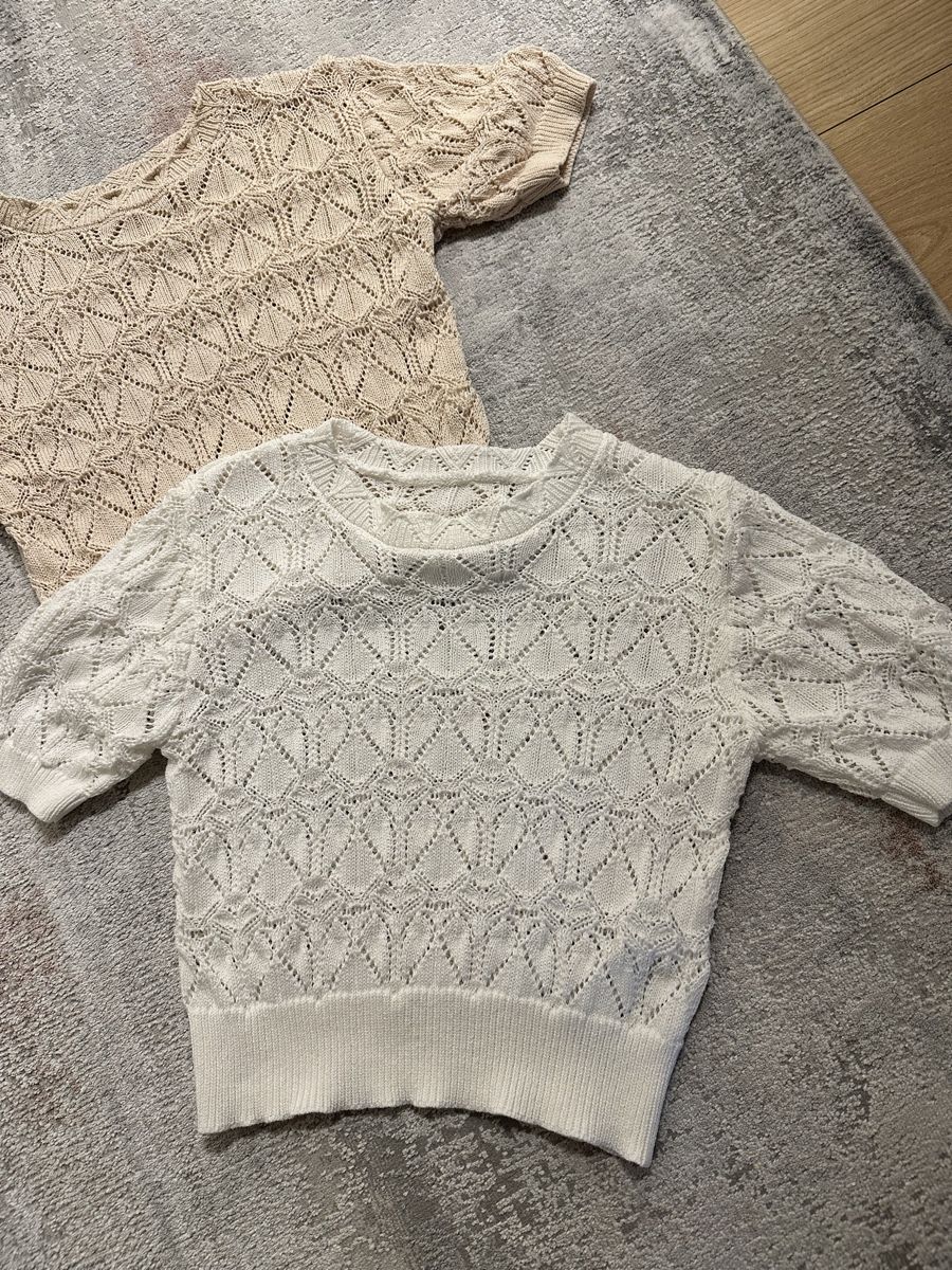 T-shirt: 2 stk. Strick Shirt Gr:Xs,S – Usato da Frümsen venduto da Swissline90 1