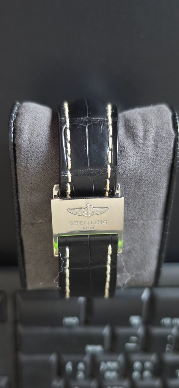 Breitling Orologi: Breitling Bentley Chronograph mit Lederarmband – Usato da Greppen venduto da piniccio 1