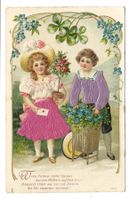 Samt- und Seiden-Applikation - Kinder - Tracht - Jugendstil