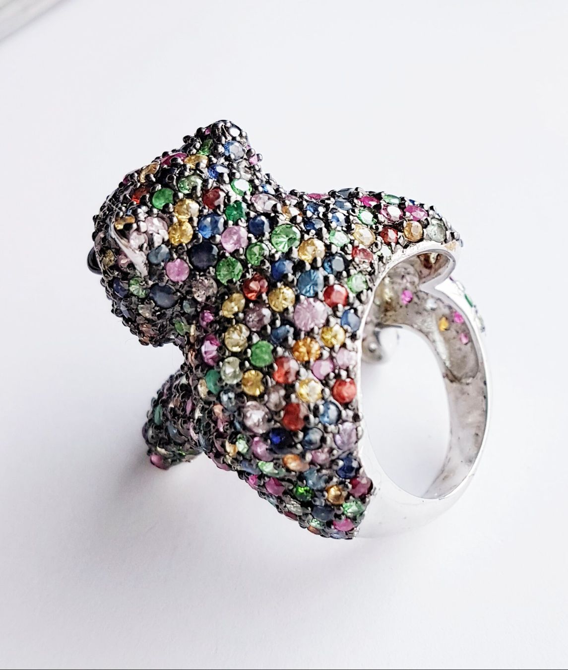 Bagues: Panther Design Ring Edelsteine – Neuf (Voir description) à Zürich par benedikt12 8