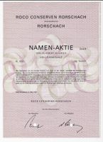 ROCO Conserven Rorschach - Aktie