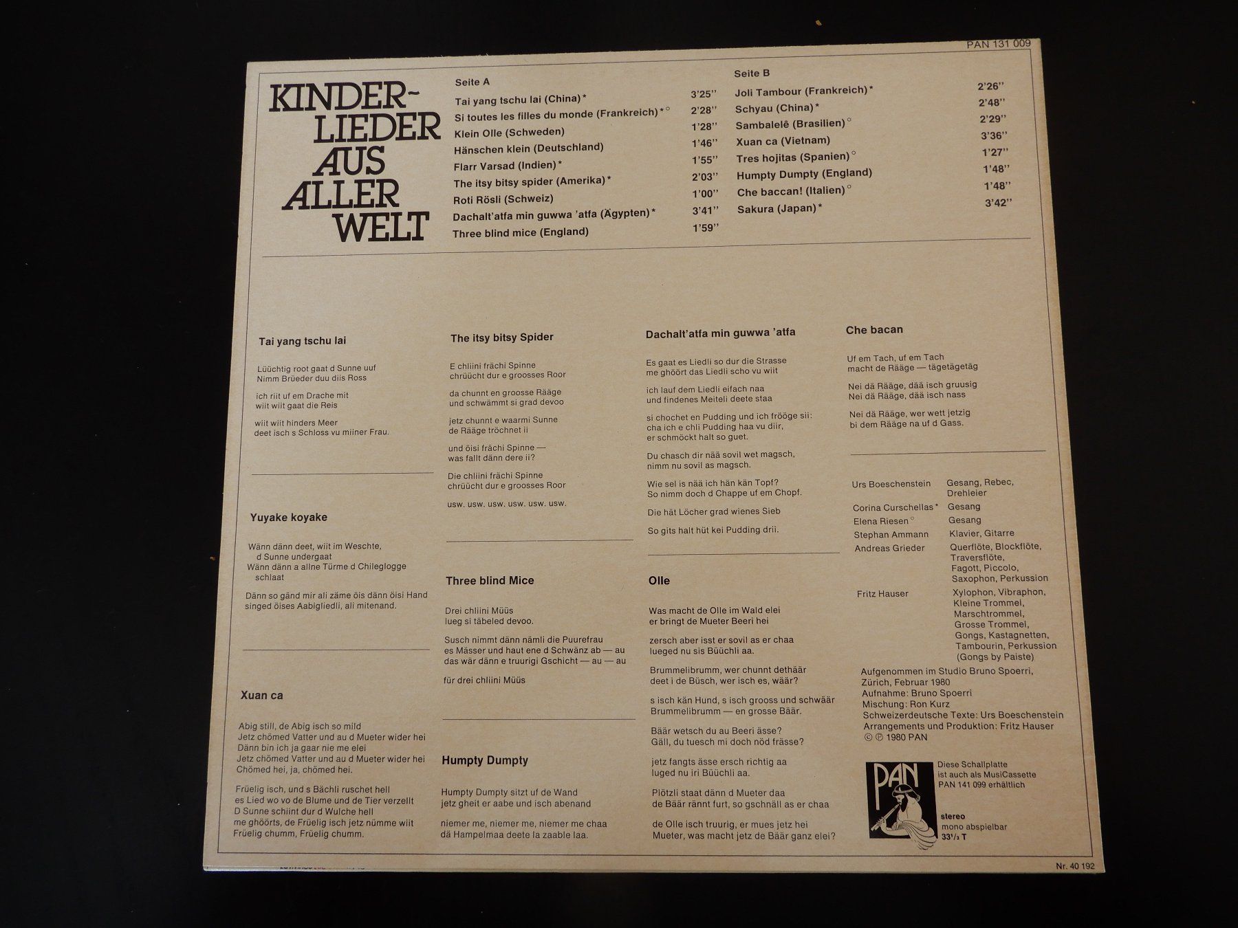 Dischi in vinile: Kinderlieder Aus Aller Welt – Usato da Erstfeld venduto da Mario_boe0 1