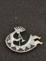 Vintage 925er Silber Anhänger /Brosche 80er Top