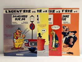 L'AGENT 212 Lot de 4 BD EDITION ORIGINALE Kox/Cauvin !!!