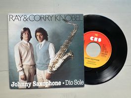 RAY & CORRY KNOBEL rare Single Johnny Saxophone SWISS Kult