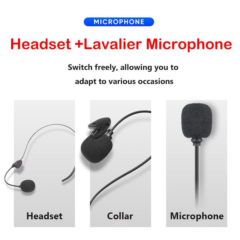 Microfoni: Drahtloses Headset-Mikrofon + Lavalier-Mikrofonsystem – Nuovo e nell'imballaggio originale da Unterägeri venduto da RmOnline 1