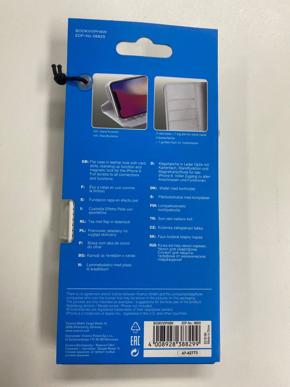 Cover & Protezioni schermo: IPhone XR Wallet Buch Klapptasche Cover White – Nuovo (secondo la descrizione) da Zürich venduto da Tavares2077 1