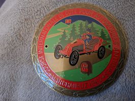 plaquette emaischild oldtimer auto rare collector 1962