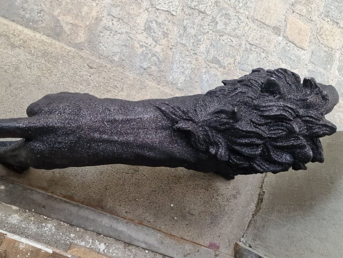 Skulpturen & Statuen: Löwe Schwarz Glitzernd Gross – Neu und originalverpackt aus Schaffhausen von AtelierPudesco 6