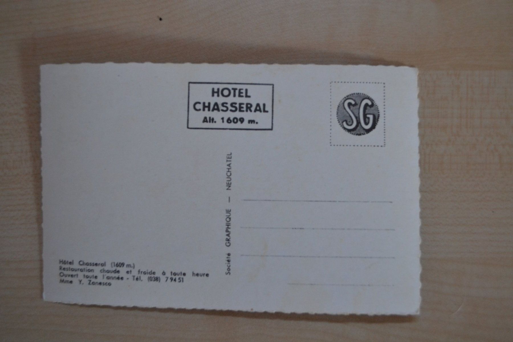 Cartes postales: AK Hotel Chasseral NE – D'occasion à Beinwil am See par kajak55 1