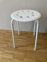 4 Ikea Hocker weiss Metall/Kunstoff