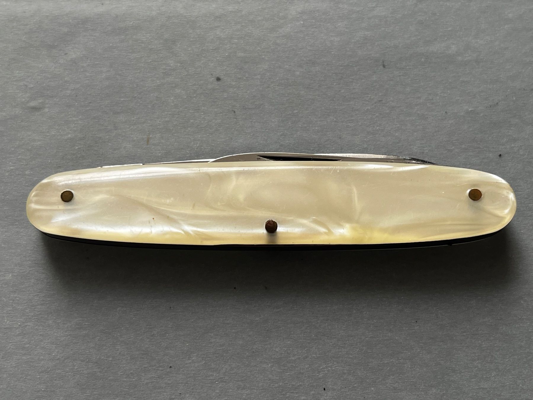 Coltelli tascabile: Altes Bonsa/Solingen Perlmutt Sackmesser 83 mm - selten – Usato da Zürich venduto da FV.vintage 9