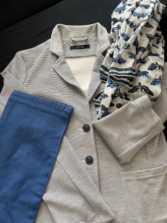Kombi Blazer Hose und passendes Foulard Gr 40/42