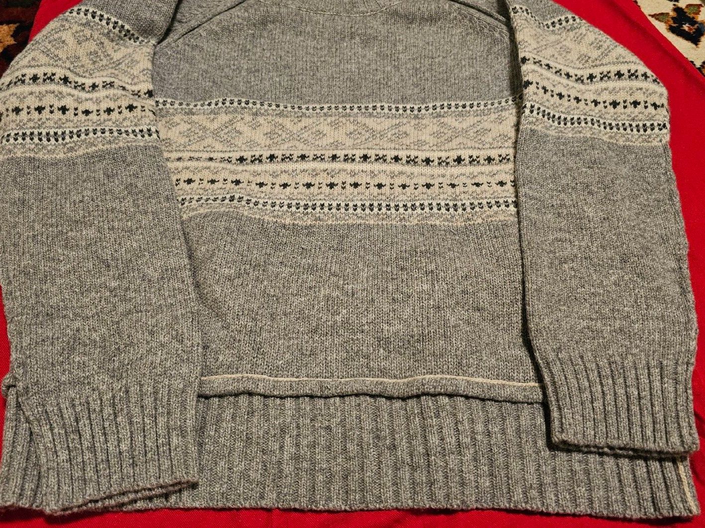 Pulls & Sweat-shirts: Warmer Winter-Pullover Strick, Grau/Weiss, Grösse M – D'occasion à Kriens par fat_6ghn 3