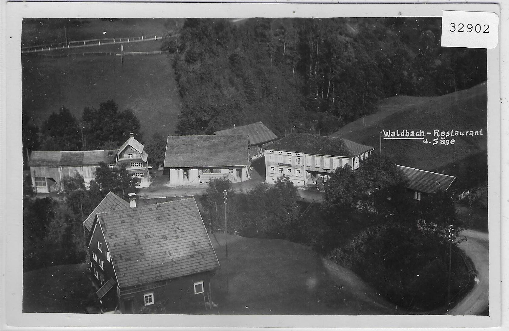 Cartoline postali: Waldbach Restaurant & Säge - Mogelsberg – Usato da Ettingen venduto da Kartenplanet